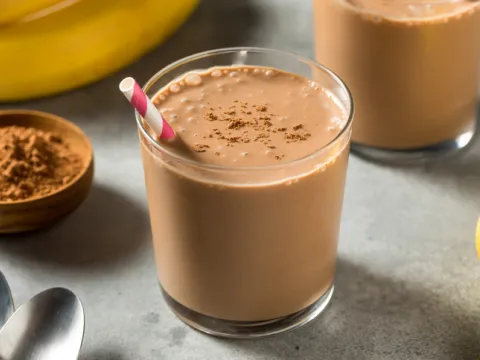 Chocolate Peanut Butter Banana Smoothie