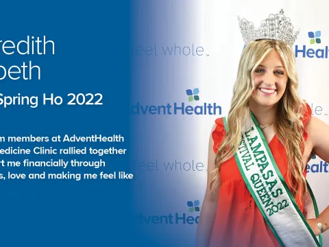 Miss Spring Ho 2022 Thanks AdventHealth Clinic Team Members