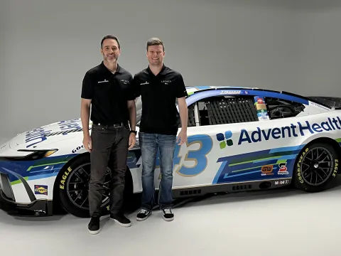 Jimmie Johnson and Erik Jones