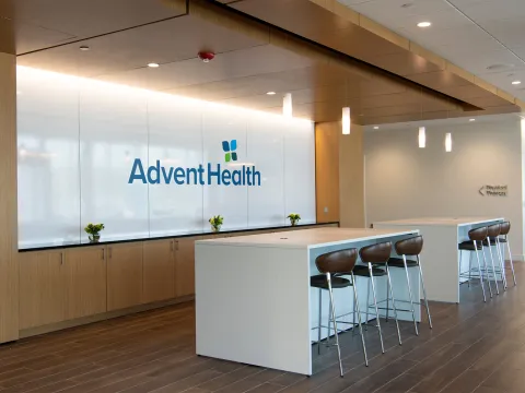 AdventHealth Partin Settlement Health Park lobby.