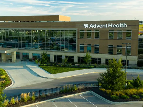 Exterior of AdventHealth South Overland Park.