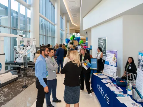 Vendor booths at the 2023 Digestive Health Symposium.