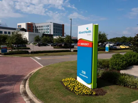 The entrance to AdventHealth Apopka