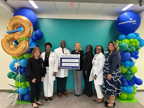 AdventHealth Ocala leaders joined Family Medicine Program leaders celebrated the new residents
