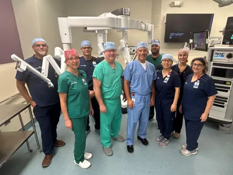 AdventHealth Waterman heart robotic surgery team