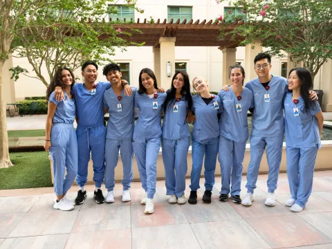 group of adventhealth nurse interns