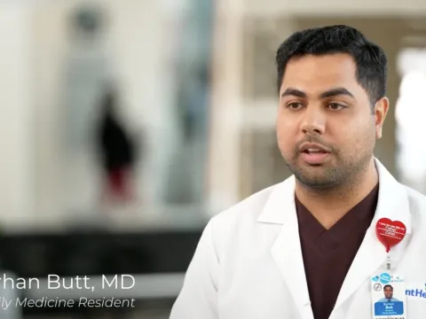 Burhan Butt, MD's testimonial video thumbnail.