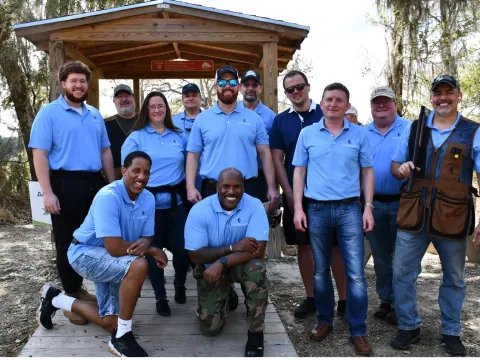 a photo from the sporting clay shoot