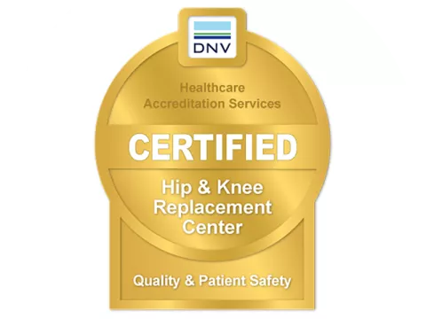 AdventHealth is recognized as a Quality and Patient Safety center in Hip and Knee Replacement by DNV