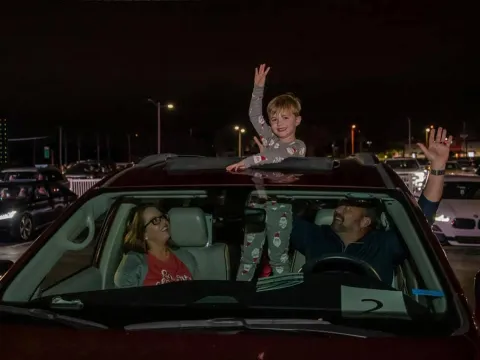 Family in Car