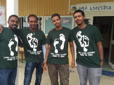 Group of Men during Ethiopia Mission Trip