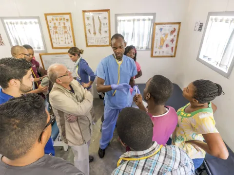 AdventHealth University Physical Therapy students on a mission trip in Haiti
