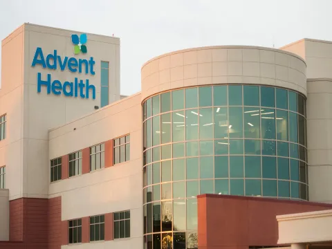 AdventHealth Gordon's front side of the building.