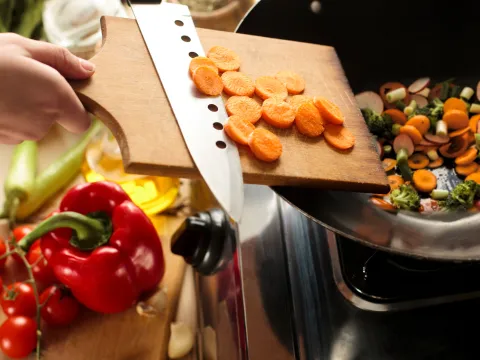 Stir fry with fresh vegetables