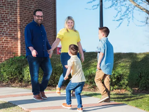 Isaac Sendros and his family in Rome, Georgia