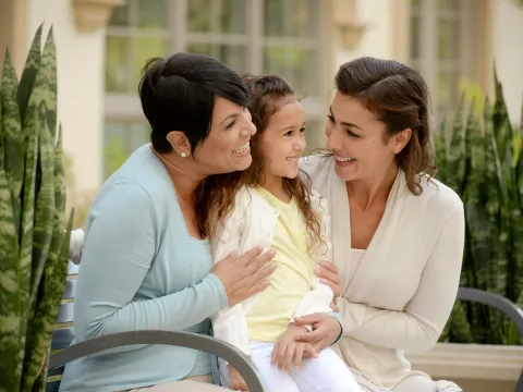 Three generations of hispanic women