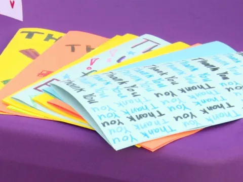 Thank You Cards from Audubon Park Elementary to Healthcare Workers