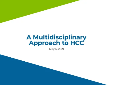 Multidisciplinary approach to HCC