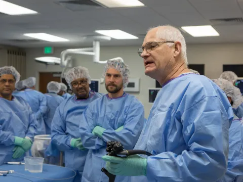 surgeons in an lab