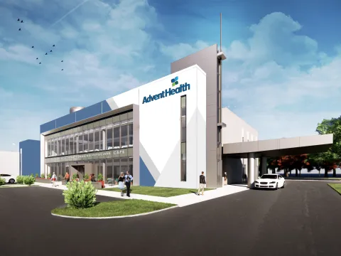 Render of AdventHealth Primary Care+ at Partin Settlement.