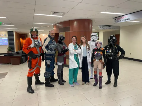 Residents with Star Wars members 