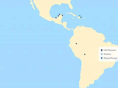 A map of sharing smiles locations