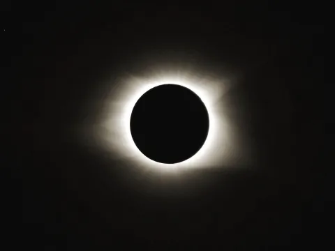 A Solar Eclipse in totality.