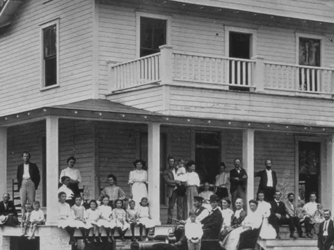 Photograph of the original AdventHealth Sanitarium facility