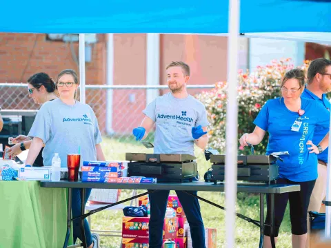 Team members at other AdventHealth hospitals across seven states jumped in to help colleagues, patients and families struggling to put their lives back together after flooding.