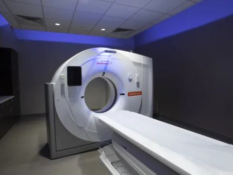 Room containing medical equipment