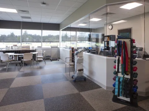 Interior of an office environment