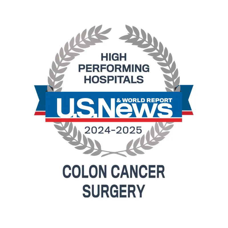 AdventHealth Orlando is recognized by U.S. News & World Report as a nationally rated leader in colon cancer surgery.