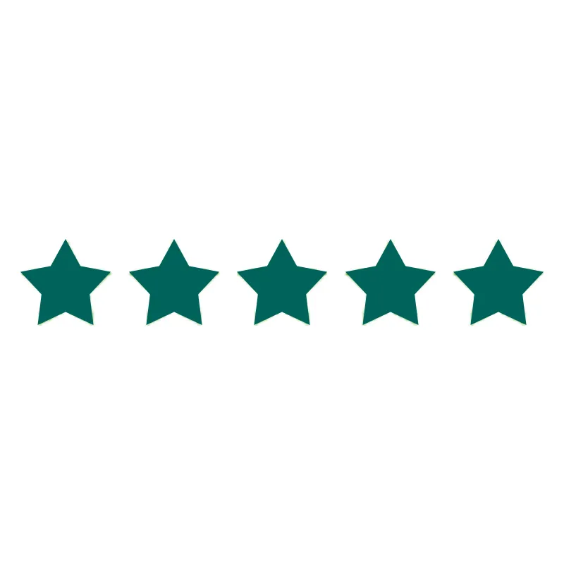 5 Green Stars for Rating