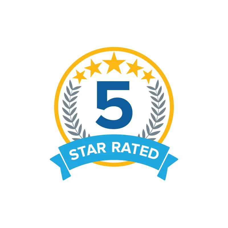 5-Star Rated award logo.