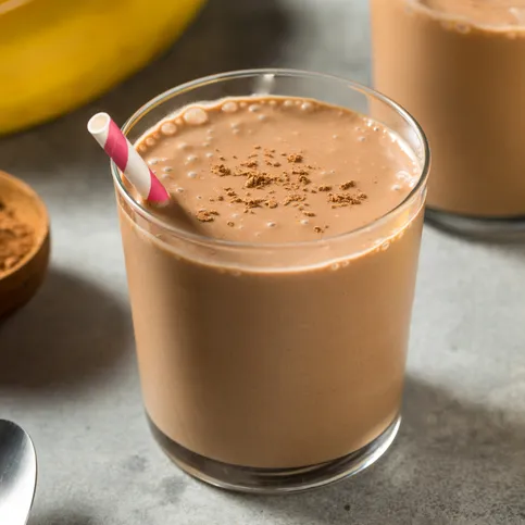 Chocolate Peanut Butter Banana Smoothie