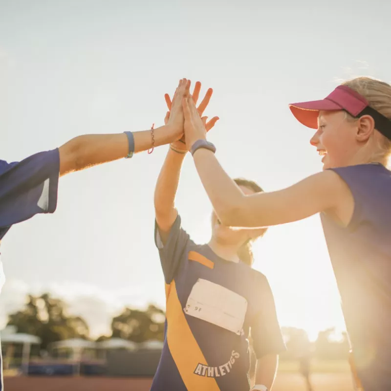 young girl athletes