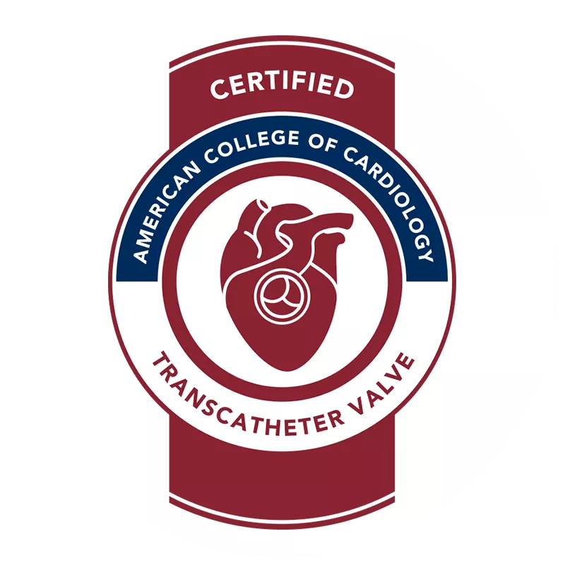 AdventHealth is a certified organization for Transcatheter Valve procedures by The American College of Cardiology