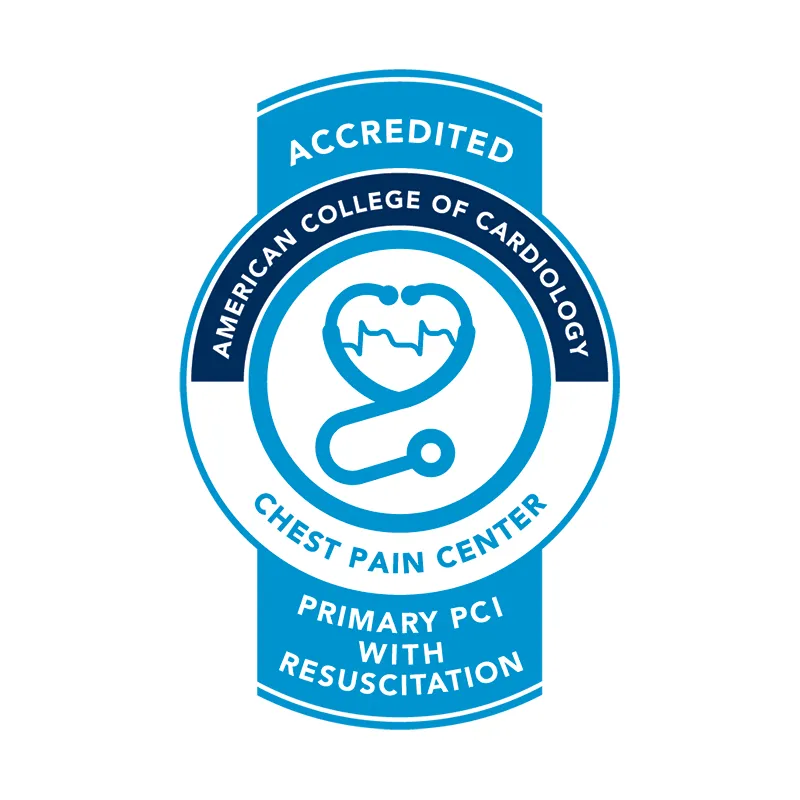 AdventHealth is an accredited organization for Chest Pain by The American College of Cardiology