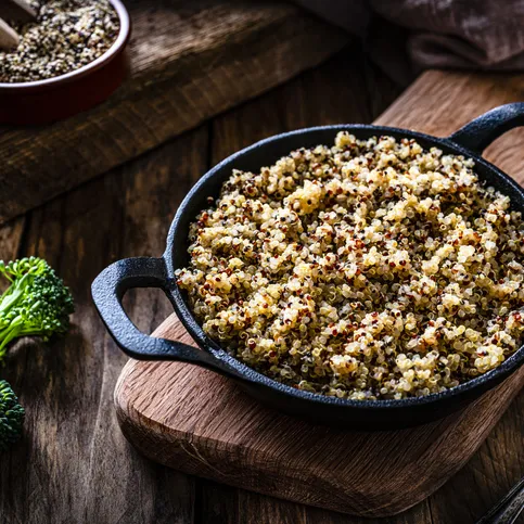 Autumn Quinoa, Black Bean and Sweet Potato Salad with Maple Cider Vinaigrette