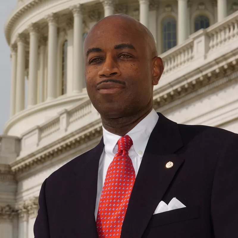 Barry Black in front of US Capitol Building