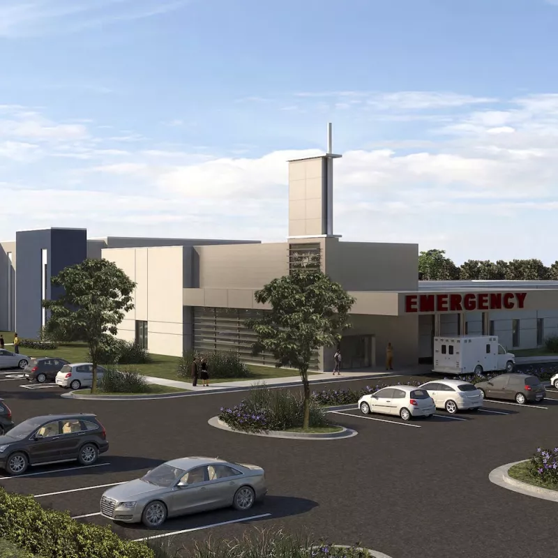 A digital rendering of Clermont ER