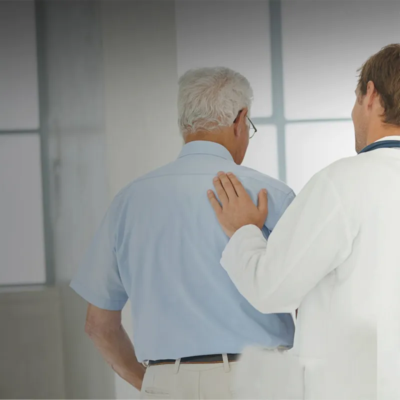 Doctor Walking with Patient