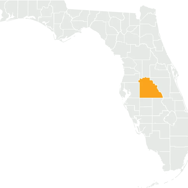 A Map of Lakeland, Florida