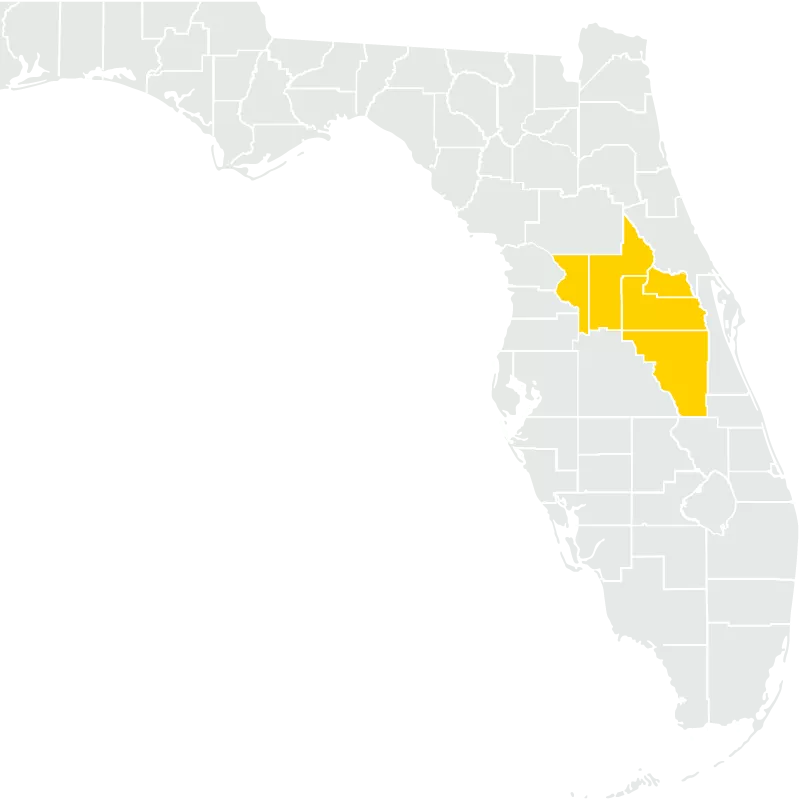 A Map of Orlando, Florida