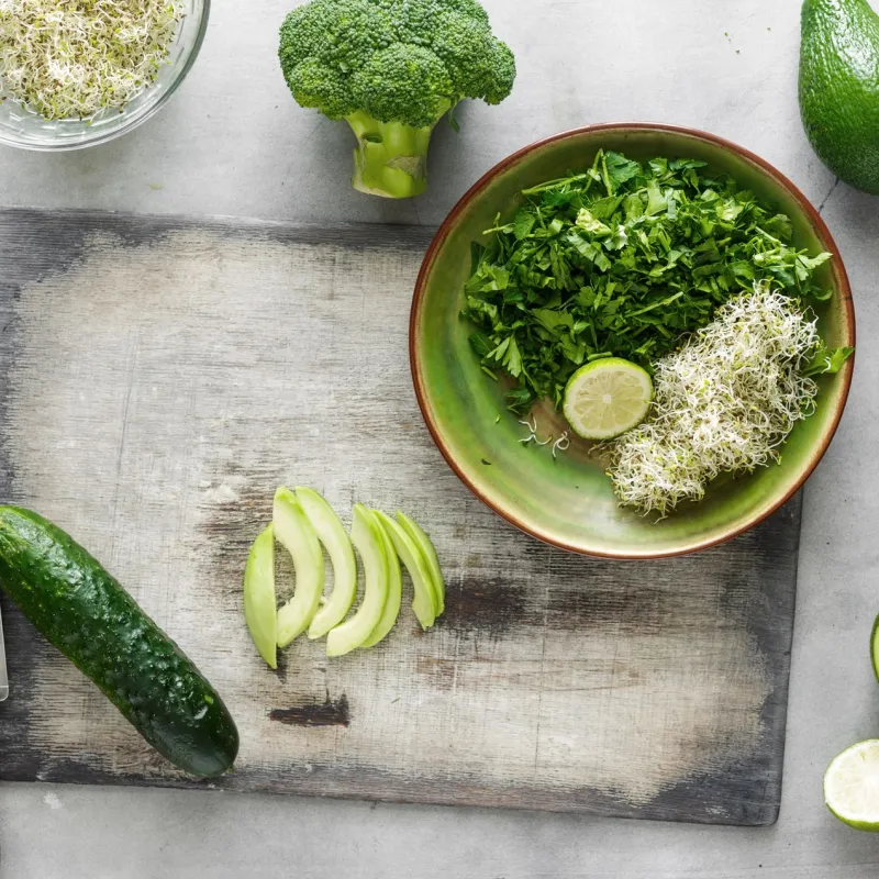 Health food on the table.