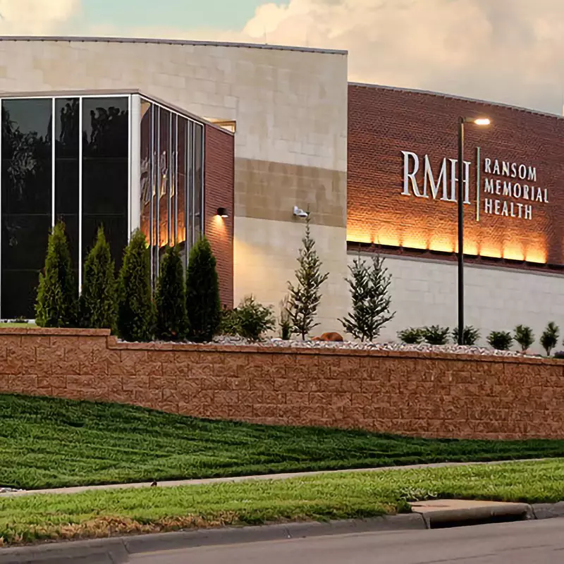 Front view of AdventHealth Ottawa, formerly Ransom Memorial Health