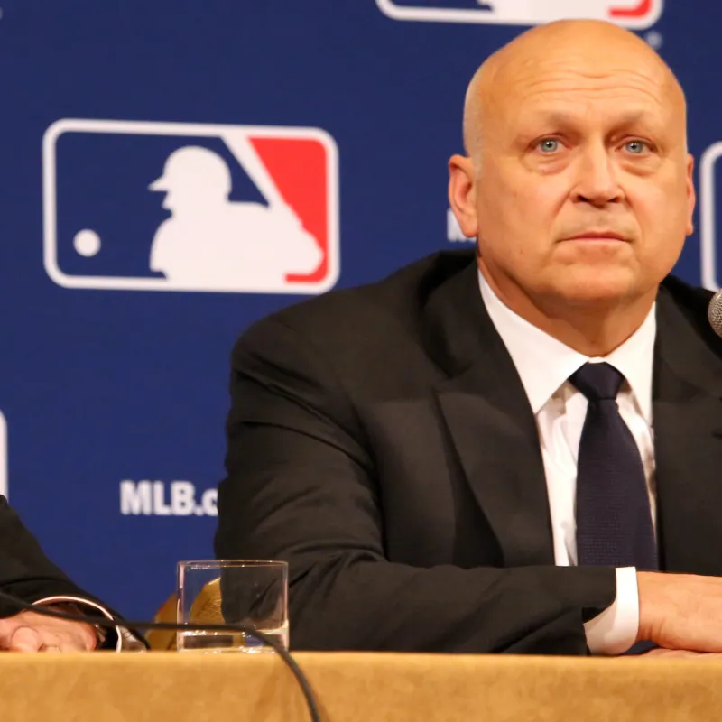 Baseball player, Cal Ripken Jr., at an MLB interview