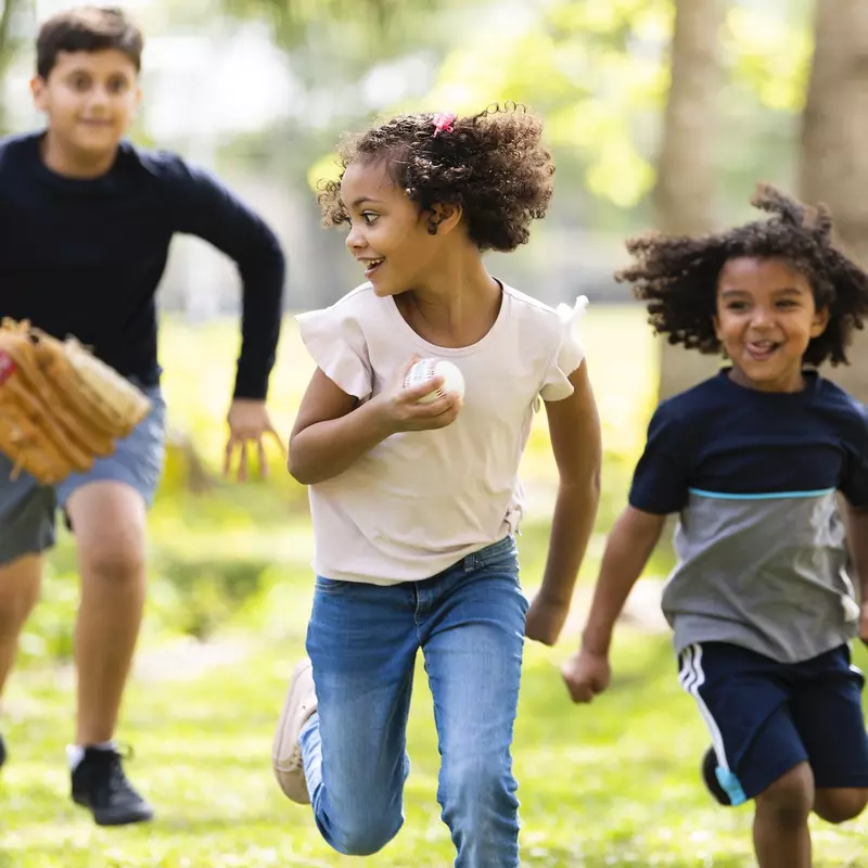 Children playing outdoors.