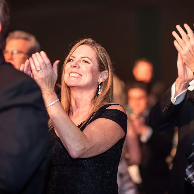 Attendees as the Golden Gala