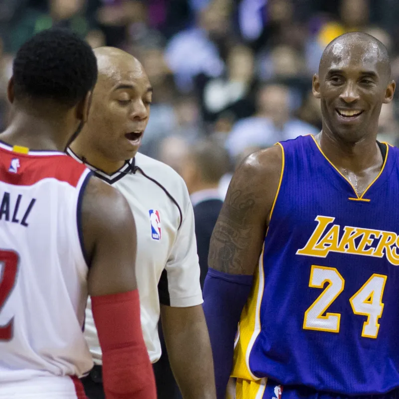 Long-time Los Angeles Laker Kobe Bryant on the court